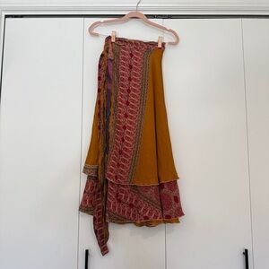 Silk Wrap Skirt